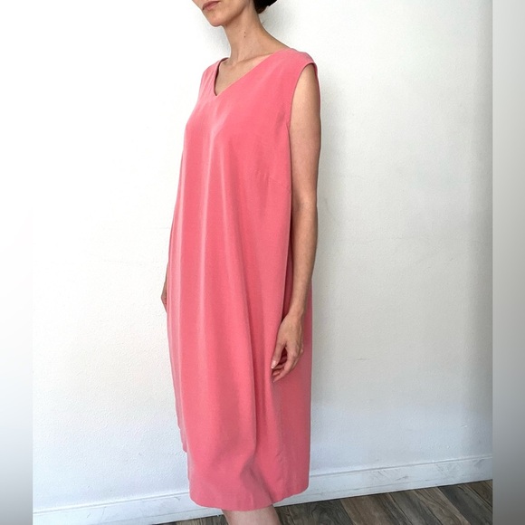 DRESS BARN Salmon Sleeveless Flowy Maxi Dress - Picture 3 of 7